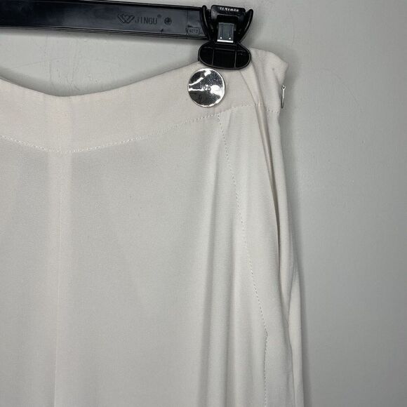 DEREK LAM 10 Crosby Pants Womens 6 Cropped Crepe Culottes Button Waist - Picture 3 of 12